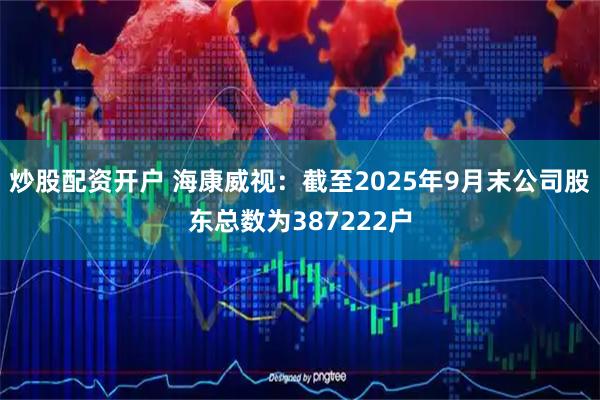 炒股配资开户 海康威视：截至2025年9月末公司股东总数为387222户